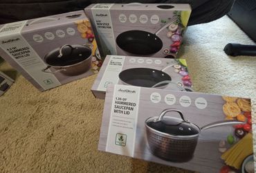 Brand New 4-Piece Nonstick Cookware Set