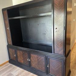 Large Wood Entertainment Center