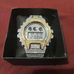 Iced Out Digital Watch 