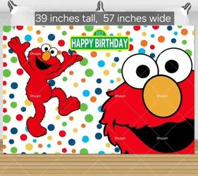 Elmo backdrop