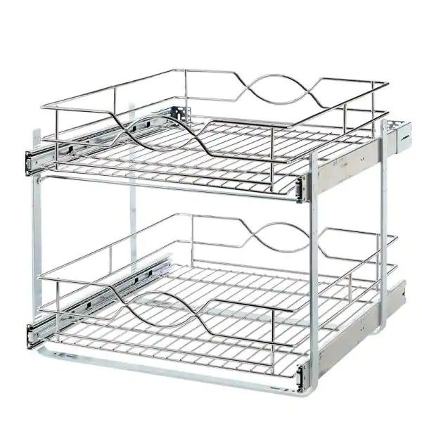 KITCHEN Home Decorators Collection
Double Tier Wire Pull-Out Basket
New
Have 2 aection
20 in. Double Tier Wire Pull-Out Basket