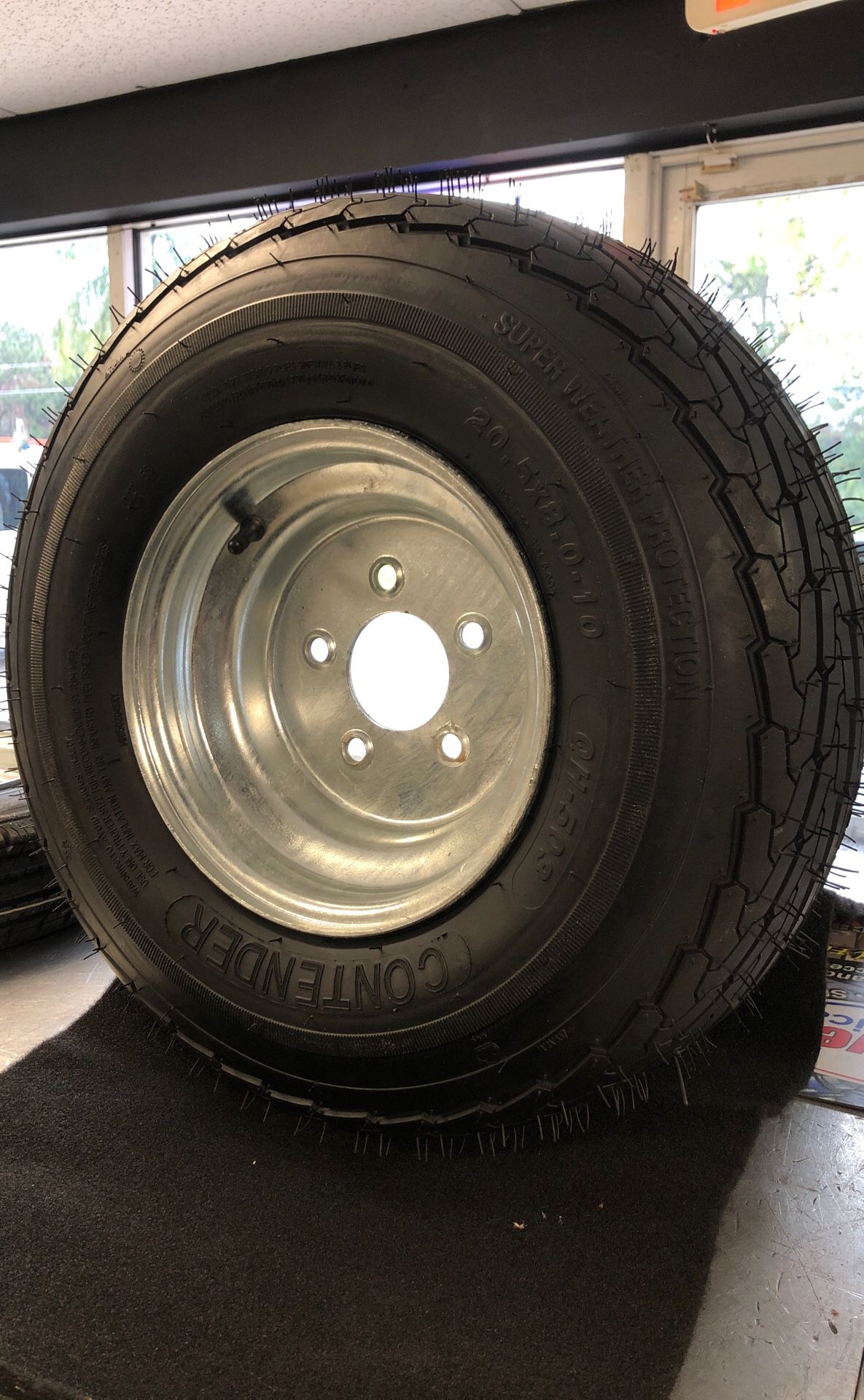 St 20.5x8.0-10 trailer wheel and tire St 205-65-10