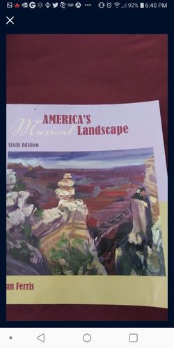 America's musical landscape Sixth Edition