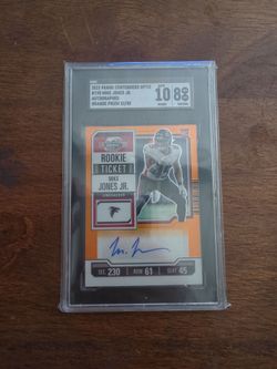 2023 Panini Contenders Optic Mike Jones Jr. Auto RC SGC 8