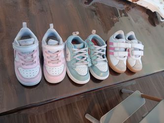 3 Pairs Toddler Sneakers Nike Adidas Bundle size 7