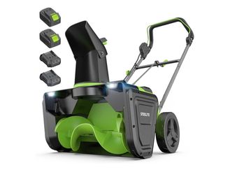 40V(2X20V) Cordless Snow Blower, 20-Inch Snow Thrower 850 lbs/Minute Capacity, Includes 2 x 4.0Ah Batteries & Chargers, Ideal for Walkways and Drivewa