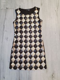 gold and silver formal dresses Blaze Sheer Dress M main image 0