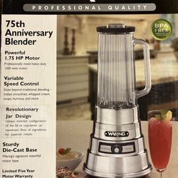 Waring Professional Series Blender 1.75 HP MOTOR 