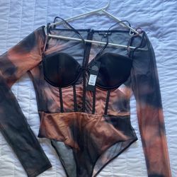 Fashion Nova Maribelle Mesh Bodysuit