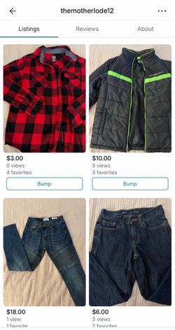 Jeans, T-shirts, dresses, tops, etc!