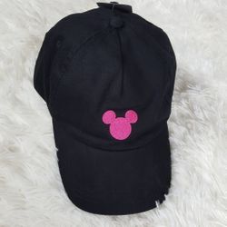 Disney Mickey Mouse Black and Pink Cap Hat