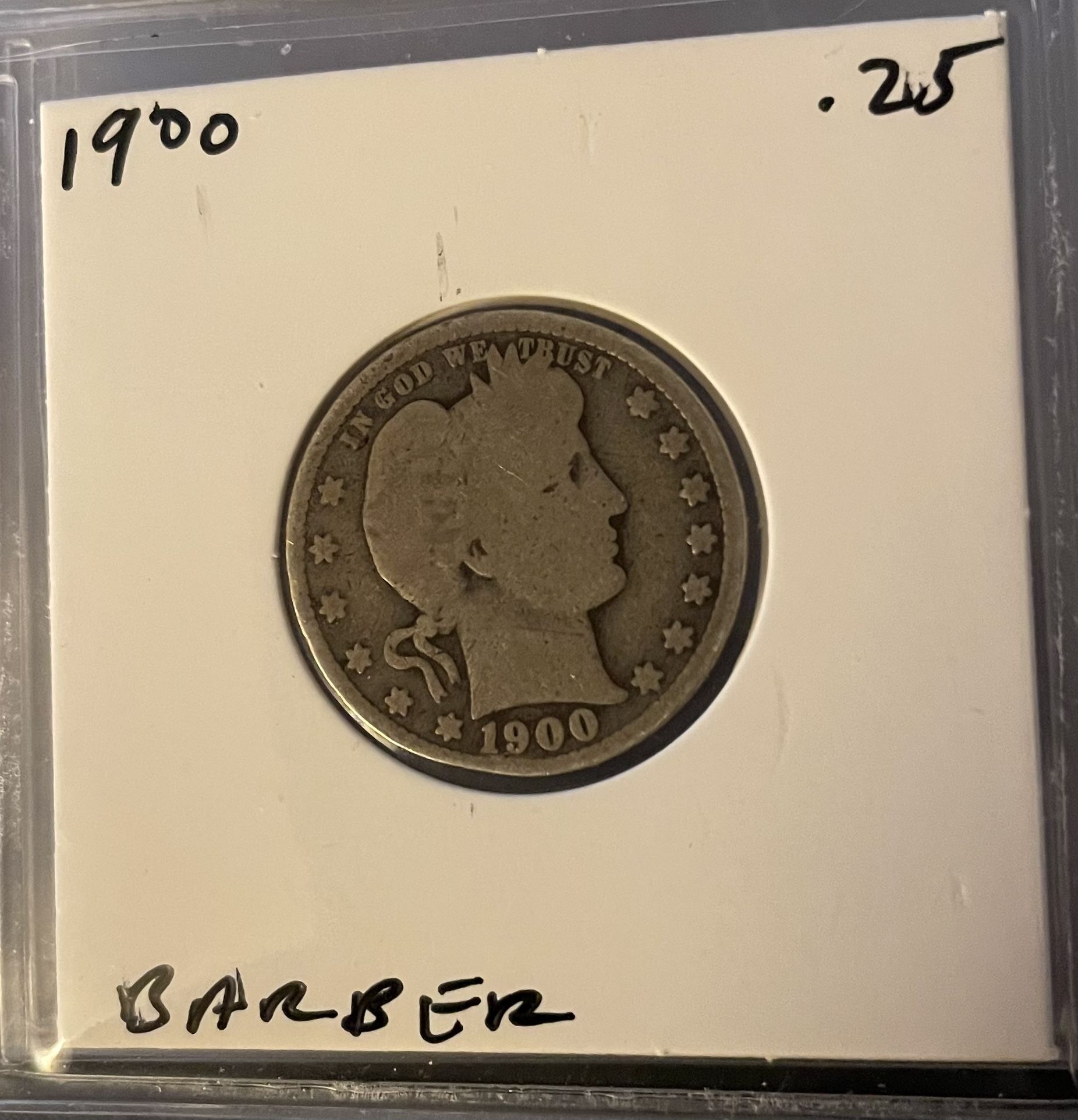 1900 Barber Quarter