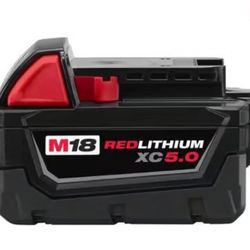 Milwakee18 Red Lithium Xx 5.0 $60 New 