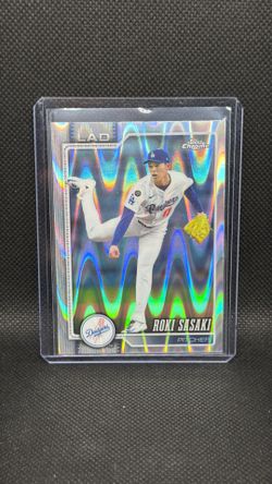2026 Topps Chrome - Roki Sasaki #199 RayWave Refractor LA Dodgers 🔥💪📈