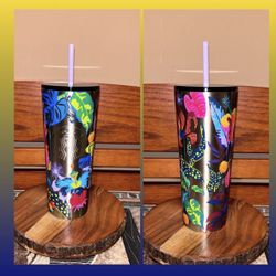 Starbucks 2023 Metal Floral Tumbler