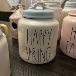 Rae Dunn Spring Canister 