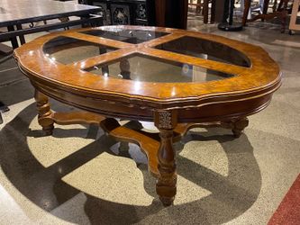 Low Elegant Solid Wood Coffee Table