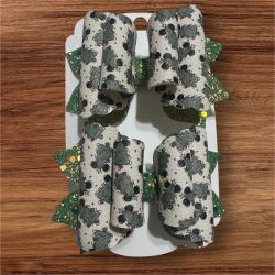 Christmas Mickey  Hair Bows