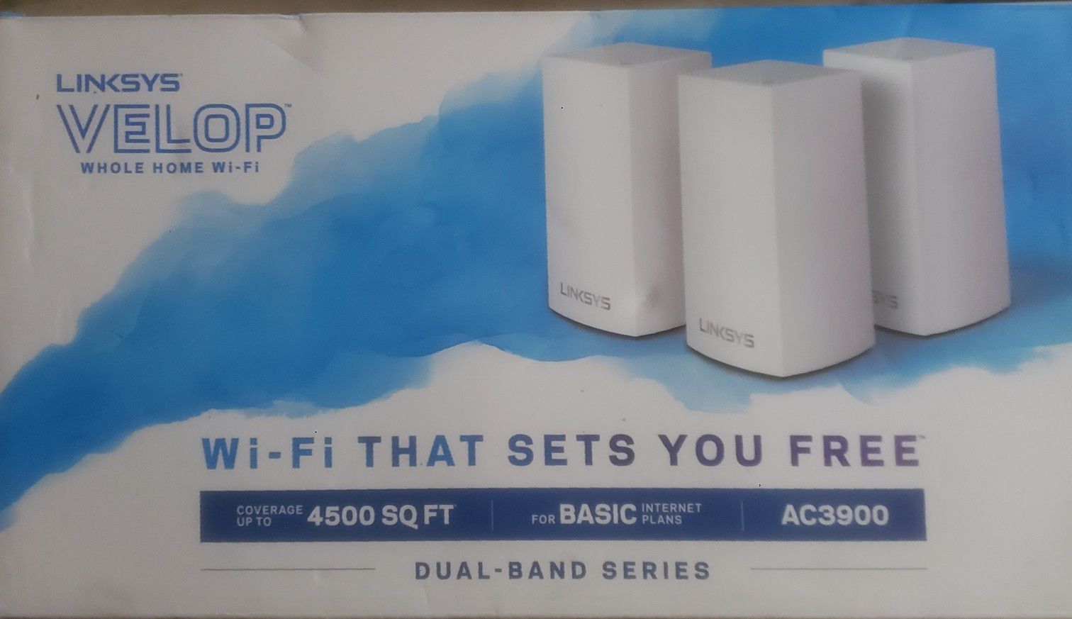 Linksys Velop mesh WiFi 3 Pack Set Of NodesFor The Whole House 