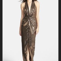 Halston Heritage sequin Dress New With tags  Prom Medium 