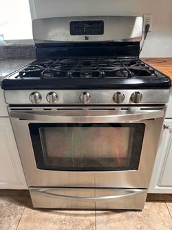 Kenmore Gas Stove Stainless Steel 30” five burners