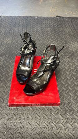 Guess by Marciano Black Heeled Sandals size 7.5