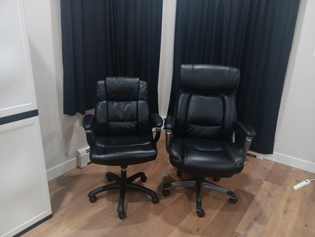 2 Office Leather Chairs