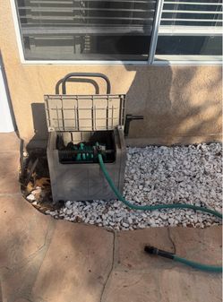 Garden Hose Reel Cart with Hose