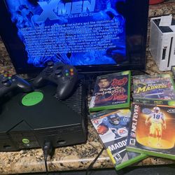Original Xbox With Games & Controllers