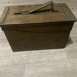 Vintage Ammo Cartridge Metal Box 
