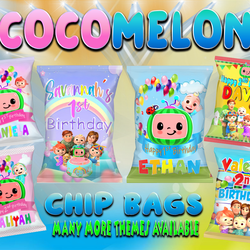 Custom chip bags & party favors