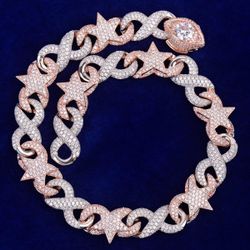 Rose Gold Silver Chain