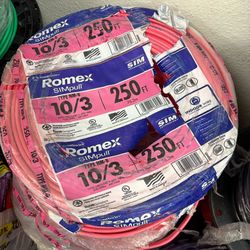 New Romex Wire 10/3 250ft