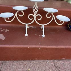 Metal Candle Holder 23” Long