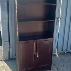 Bookcase With Storage 30” X 11” X 73”
