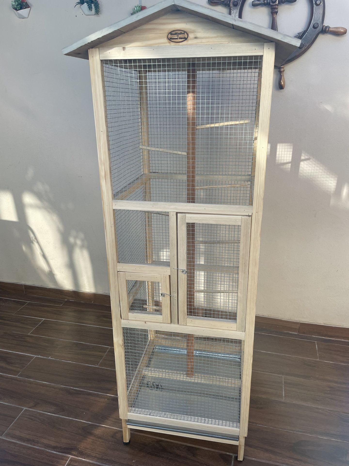 Handmade Wood Bird Cages 