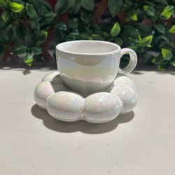 Beautiful Teacup With A Flower Base