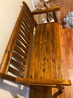 Bench with storage, never used to sit, excellent condition, pure wood