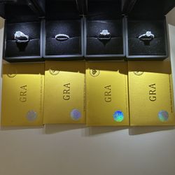 Moissanite Diamond Size 5.5/6 Engagement Rings