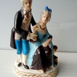 Artist Signed Painted Ceramic Figurine