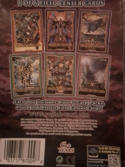 Yu gi oh cards box (4 packs of cards 7 in each box)