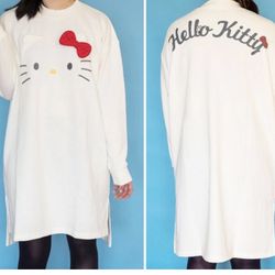 Hello Kitty Face Long Sweatshirt