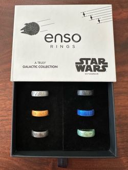 Enso Silicone Star Wars Rings, Collectors Box - Brand New - Size 11