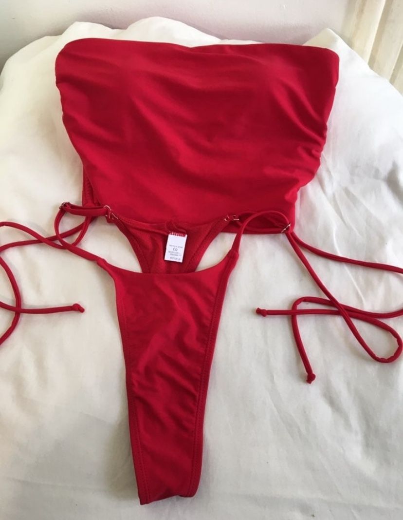 bikine set 2 Pieces; Strapless Top Small-New