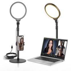 NEEWER Basics 7" Desk Ring Light for Video Recording