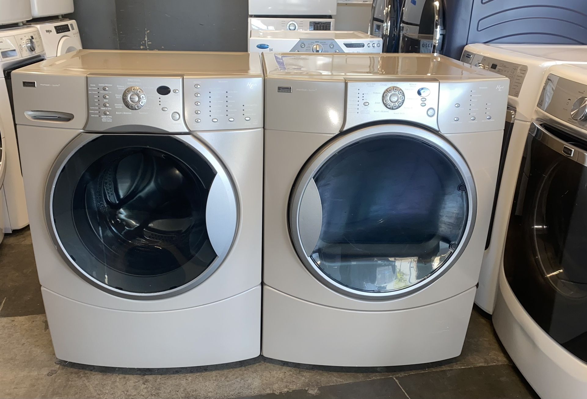 KENMORE ELITE XL CAPACITY WASHER DRYER ELECTRIC SET 