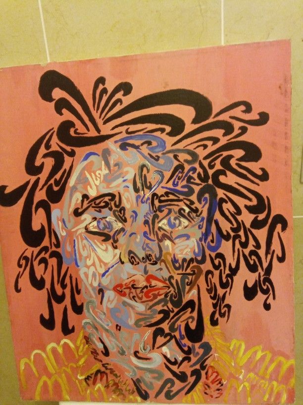 VINTAGE ABSTRACT UNSIGNED? OIL ON CANVAS PAINTING