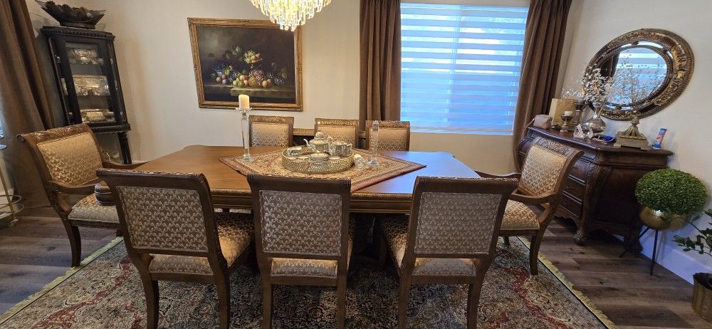 Custom Dining Table And 8 Chairs