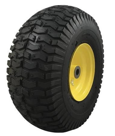 New Marastar 15x6.00-6 Pneumatic Front Tire & Wheel Assembly for John Deere Lawn Mower