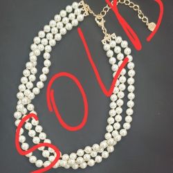 CHARTER CLUB Gold-Tone Imitation Pearl Triple-Row Choker Necklace, 16" + 2" extender

Product Details
Add instant glam with this stunning imitation pe